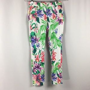 Tropical orchard essential Denim Capri pants D2